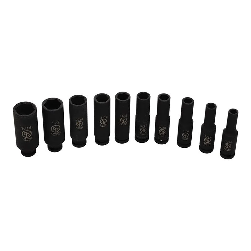 SS2010D 1/4"DR 10PCS SAE DEEP IMP SET — Chicago Pneumatic 8940164442
