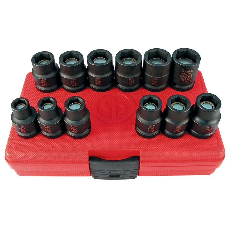 SS4112G 1/2"DR 12PCS MET MAGN IMP SET — Chicago Pneumatic 8940164462