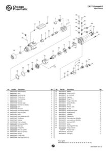 Prima pagină: Vedere explodată și lista de piese CP7722