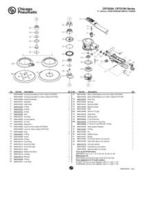 Prima pagină: Vedere explodată și lista de piese CP7255H