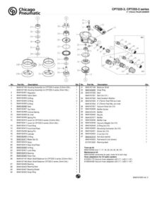 Prima pagină: Vedere explodată și lista de piese CP7255E-3
