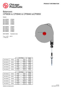 Prima pagină: Manual de utilizare Balansier cu stop CP9948, 6,0–8,0 kg (13,2–17,6 lb)