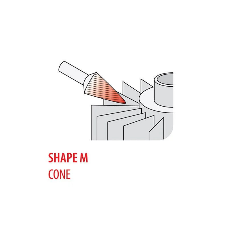 BURR DOUBLE CUT 12MM HEAD SHAPE M — Chicago Pneumatic 8940171745