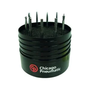 BURR KIT DOUBLE CUT 3MM SHANK 10PC — Chicago Pneumatic 8940171785