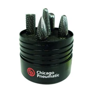 BURR KIT POWER CUT 6MM SHANK 5PC — Chicago Pneumatic 8940171786