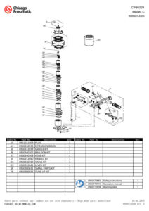 Prima pagină: Vedere explodată și lista de piese CP88221 2T 2 PASI