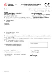 Prima pagină: Declarație de conformitate CE CP6500-RS