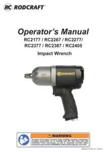 Prima pagină: Manual de utilizare Pistol de impact pneumatic mini 3/8″ Rodcraft RC2177
