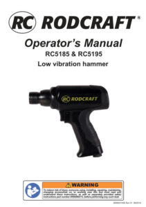 Prima pagină: Manual de utilizare Ciocan pneumatic cu daltă antivibrații Rodcraft RC5195