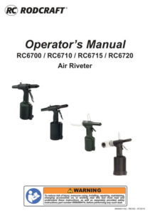 Prima pagină: Manual de utilizare Pistol de nituit pneumatic Rodcraft RC6700