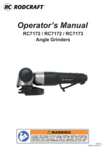 Prima pagină: Manual de utilizare Polizor unghiular pneumatic 125 mm Rodcraft RC7173