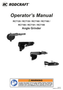 Prima pagină: Manual de utilizare Polizor pneumatic de debitat 75 mm Rodcraft RC7190
