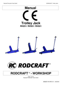 Prima pagină: Manual de utilizare Cric crocodil 5 t Rodcraft RH501