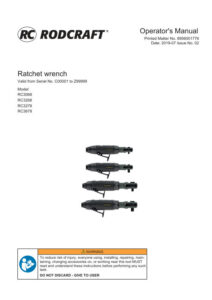 Prima pagină: Manual de utilizare Clichet pneumatic 1/2″ Rodcraft RC3678