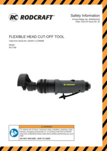 Prima pagină: Manual de utilizare Polizor pneumatic de debitare 75 mm cu cap articulat Rodcraft RC7199