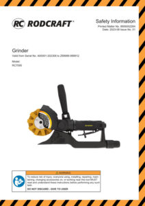 Prima pagină: Manual de utilizare Șlefuitor pneumatic MBX Rodcraft RC7095