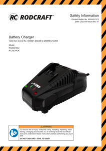 Prima pagină: Manual de utilizare Încărcător rapid 18 V Rodcraft RC20CHEU