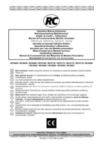 Prima pagină: Manual de utilizare Set ciocan pneumatic cu daltă pentru piatră și beton Rodcraft RC5150