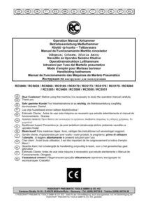 Prima pagină: Manual de utilizare Ciocan pneumatic cu daltă pentru lucrări grele Rodcraft RC5400